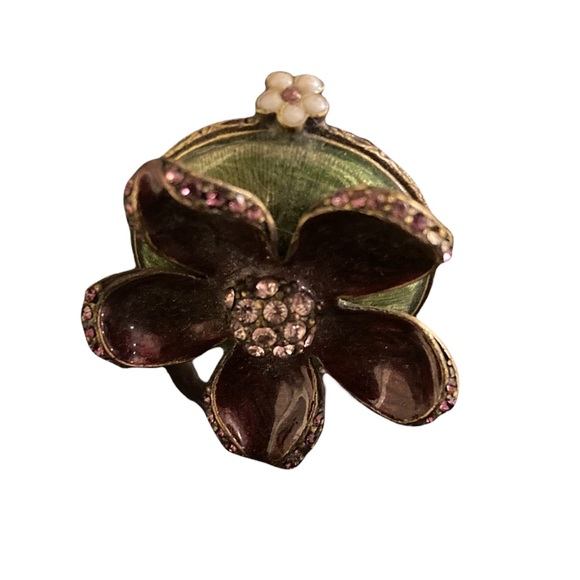 Jay Strongwater Flower Trinket Box - Picture 6 of 13